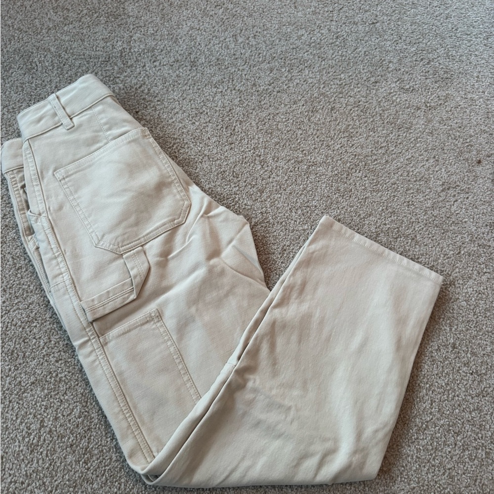 Cream Aritzia cargo Pants